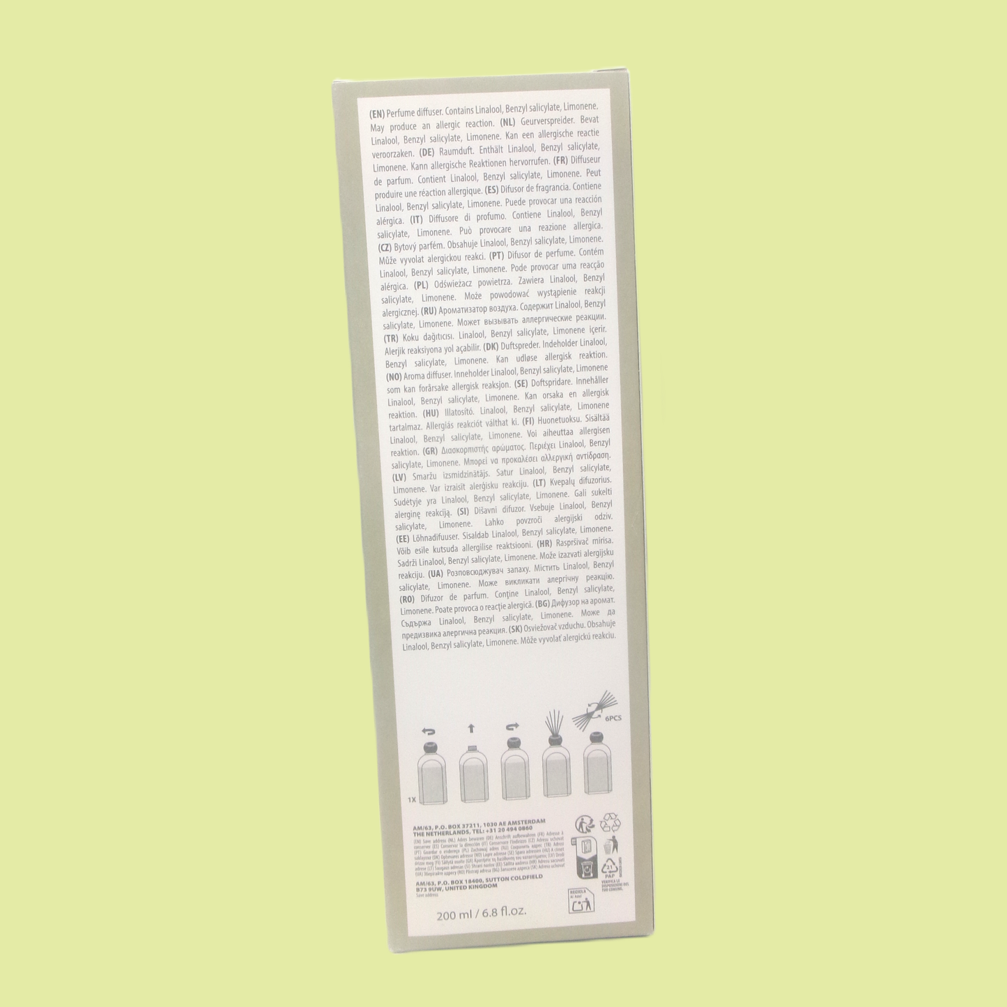 Reed Diffuser 4 Assorted Fragrances Boxed