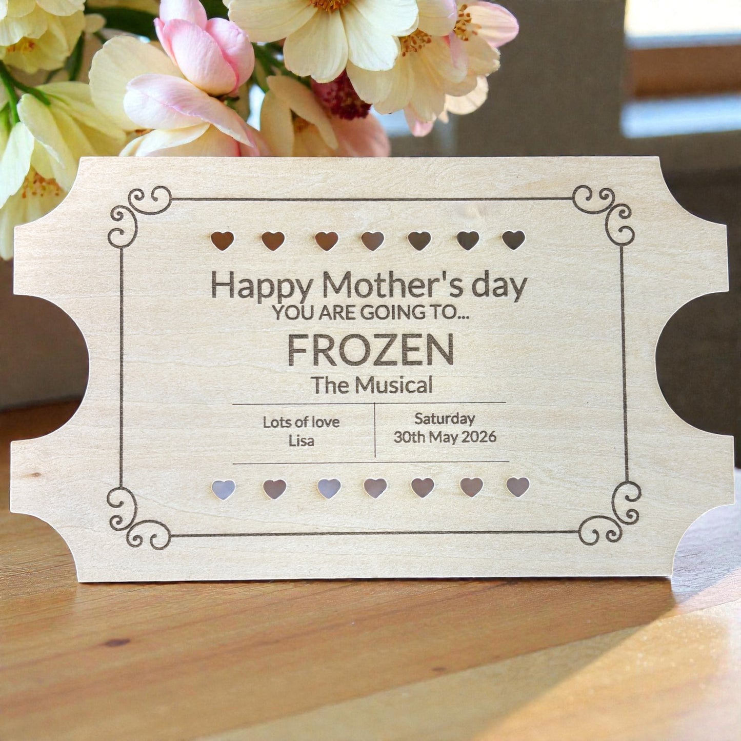 Mother's Day Personalised Voucher/Ticket