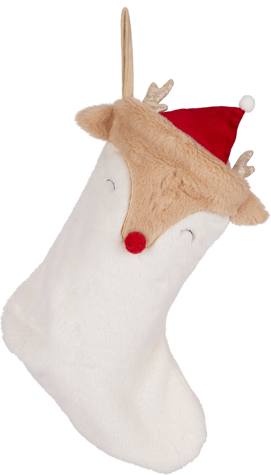 Christmas Stocking Animal Design 40x22cm 3x Assorted Designs