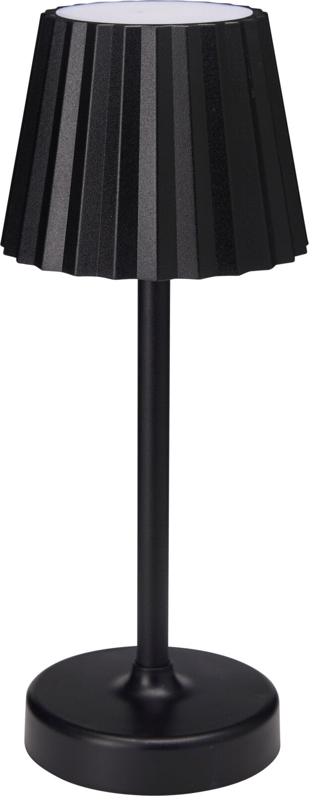 Battery Operated LED Table Lamp with Dimmer Black