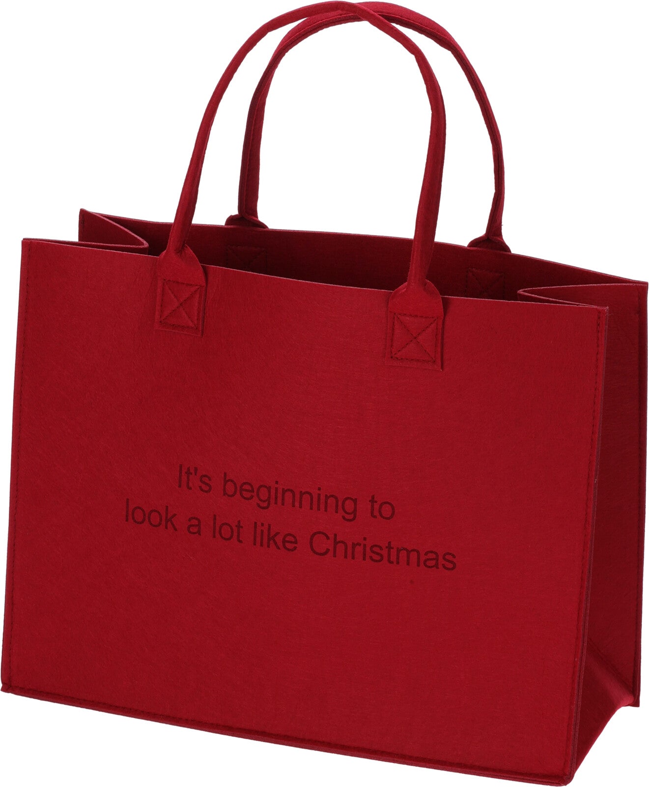 Winter Christmas Tote Felt 44x34cm Three Assorted Designs