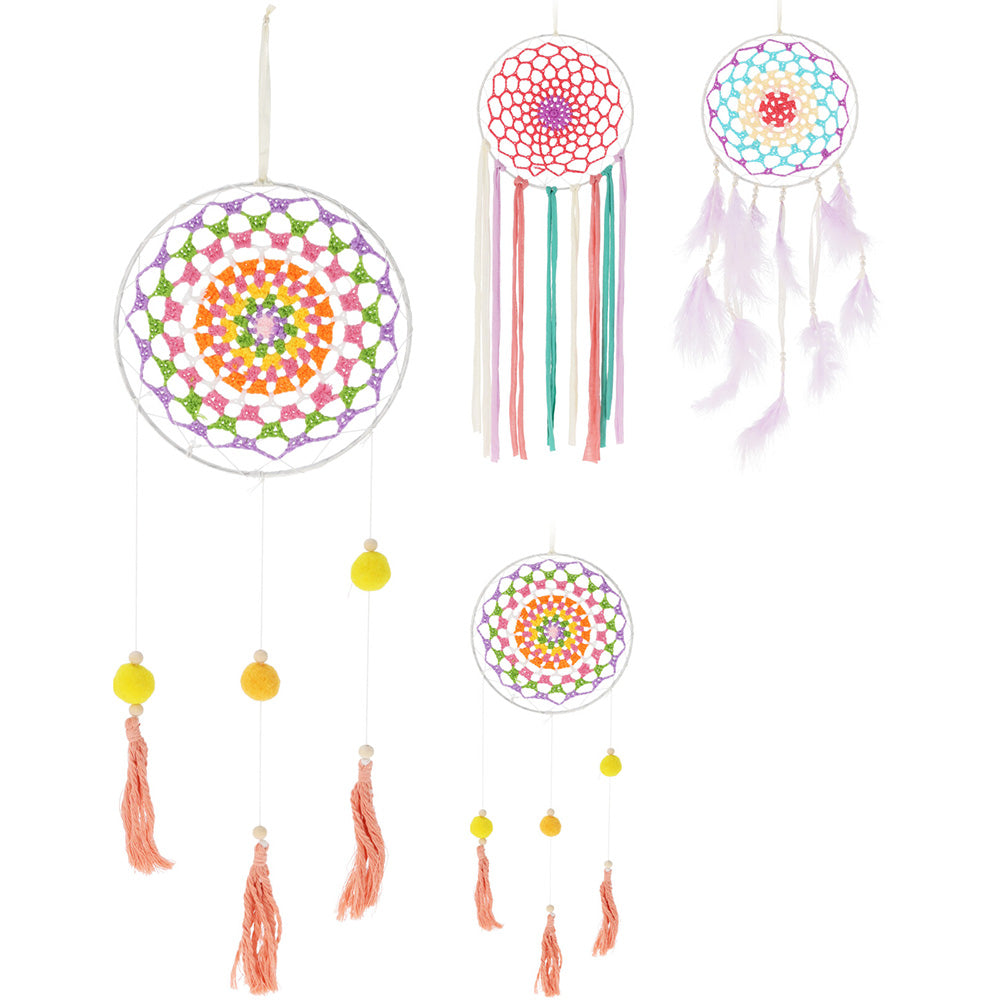Assorted Designs Crochet Colourful Hanging Dream Catcher