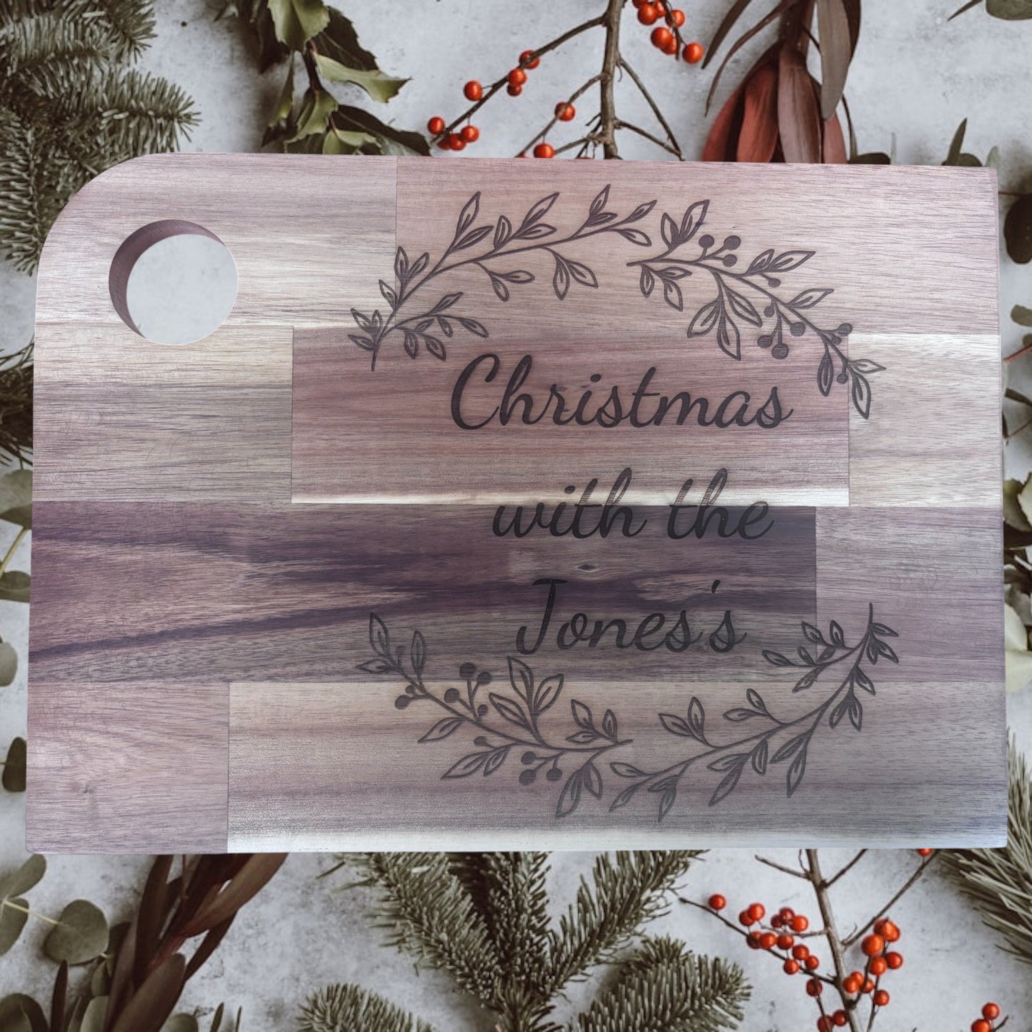 'Christmas' Personalised Chopping Board