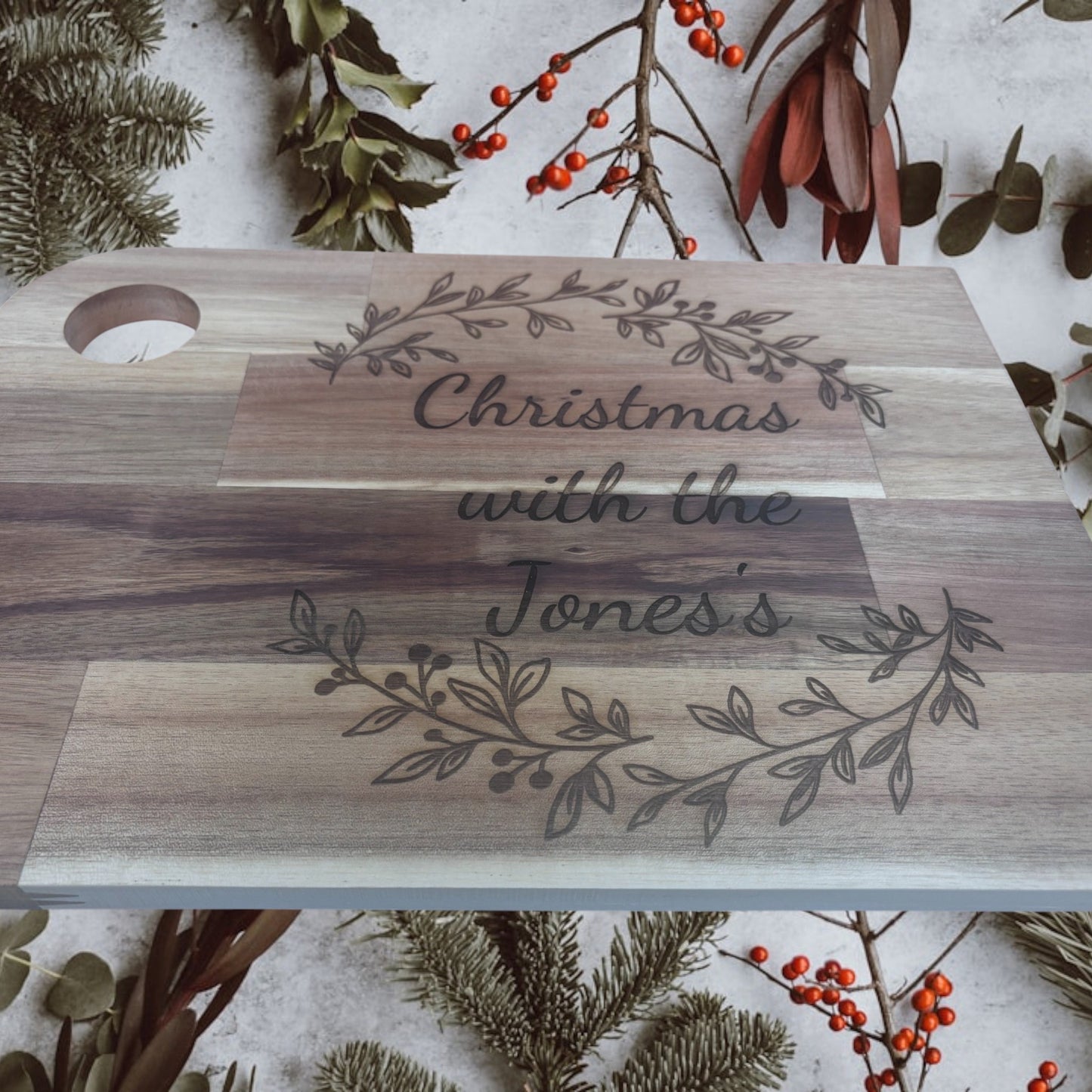'Christmas' Personalised Chopping Board