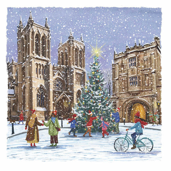 Picture of Christmas Time at Bristol Cathedral / Christmas Tree on College Green