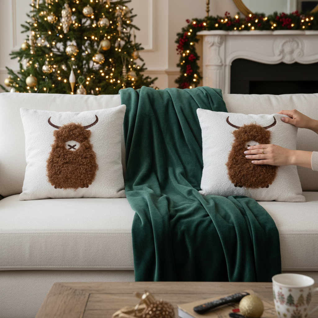 Highland Cow Cushions - 2 Designs Available