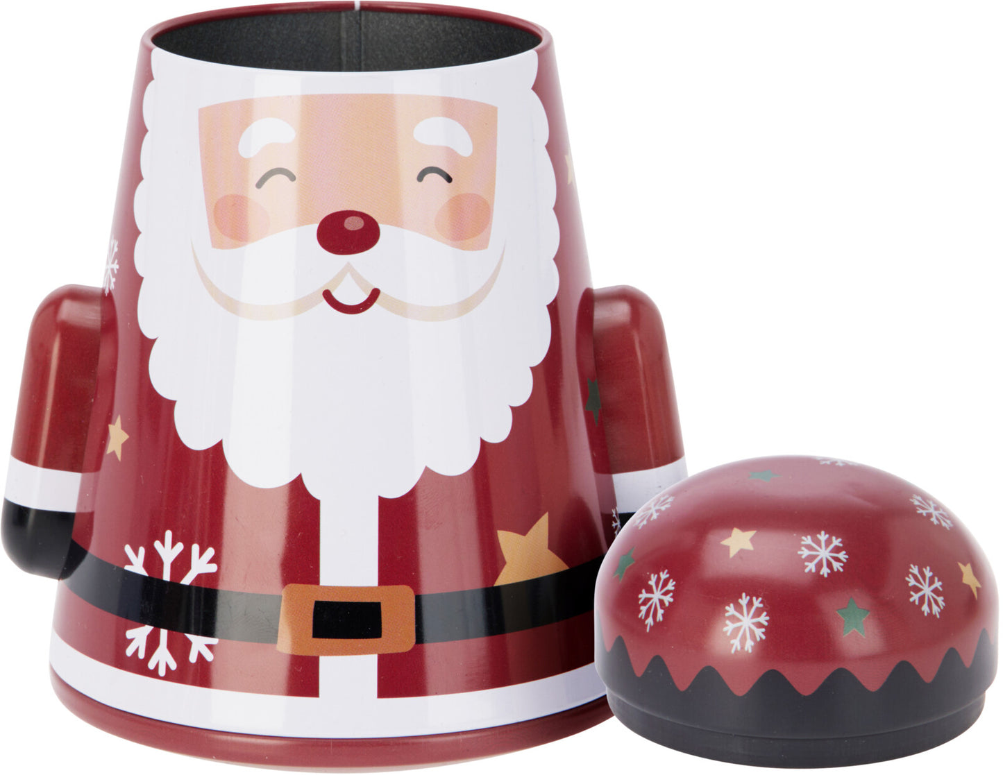 4 Assorted Christmas Storage Tins Traditional Festive Designs