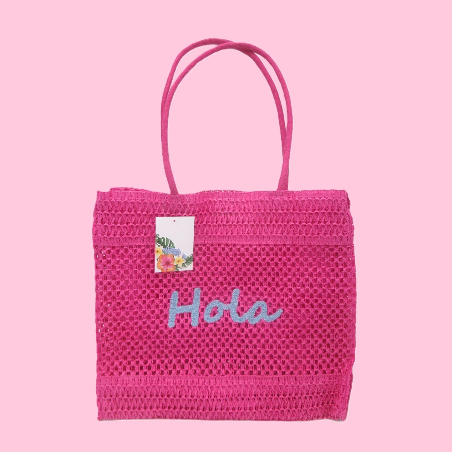 4 Assorted Colourful Greeting Design Shopping Tote Bags