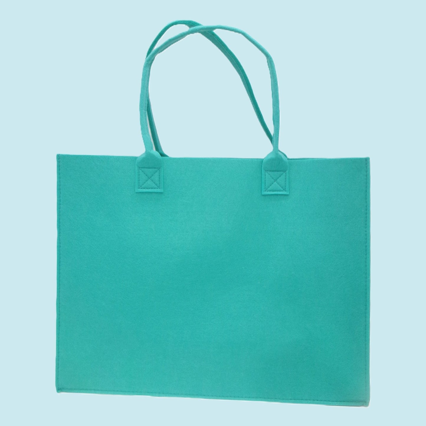 4 Assorted Colourful Quote Design Felt Shopping Tote Bags