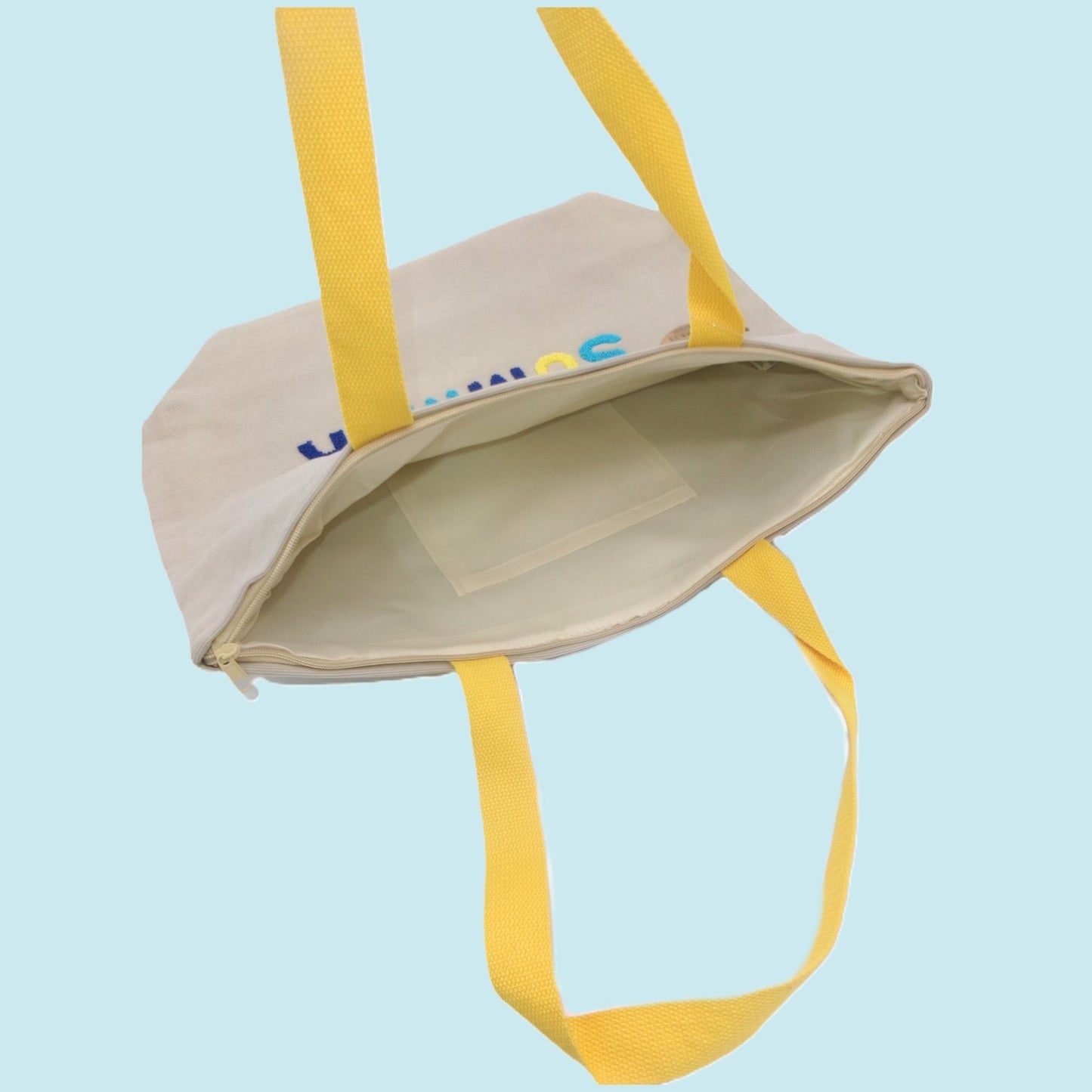 3 Assorted Colourful Quote Design Beach Bags