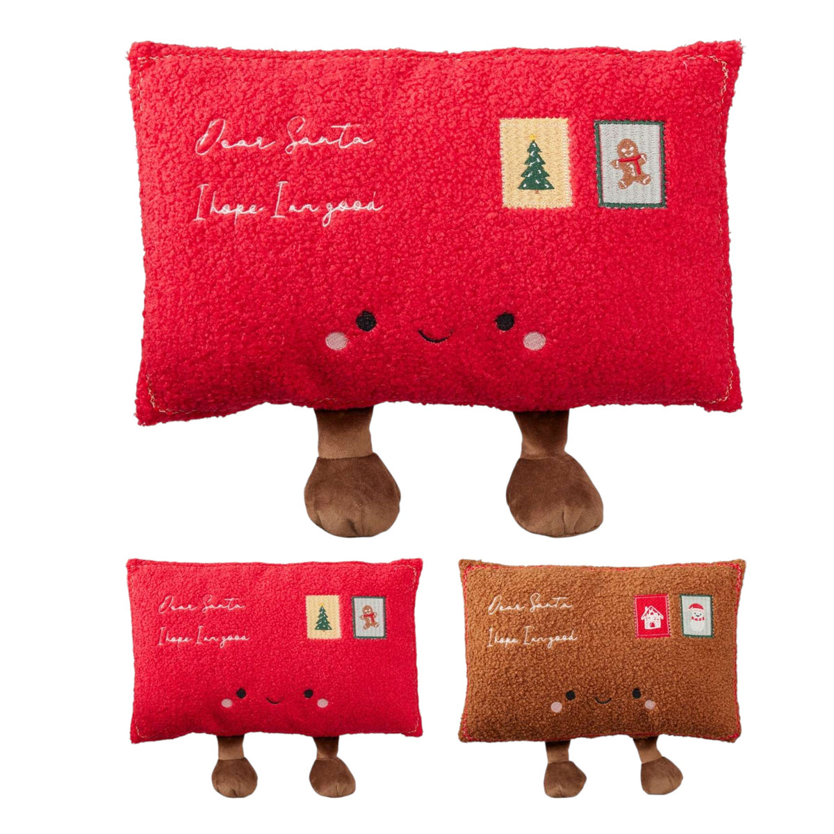 Christmas Envelope  Cushion - 2 Colours Available