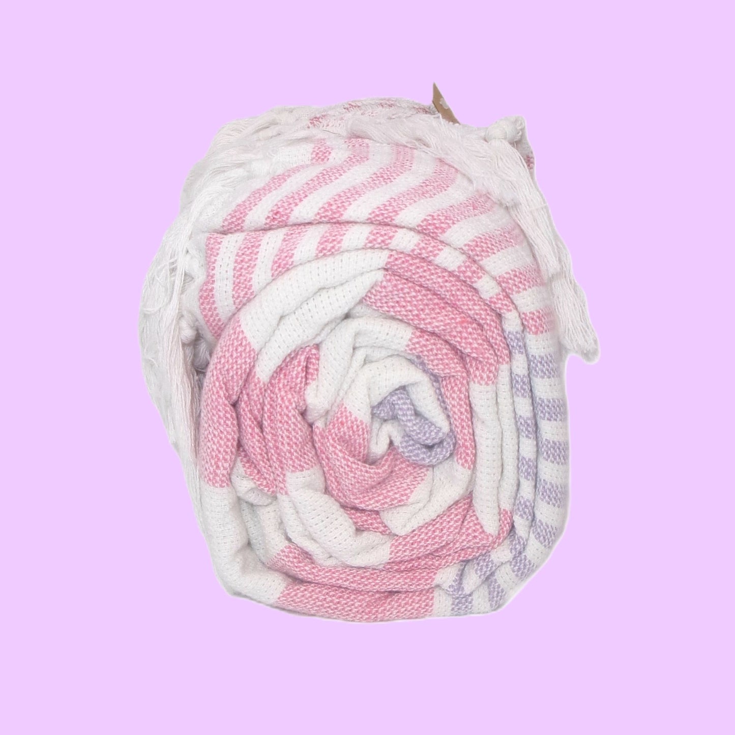 4 Assorted Colour Cotton Hammam Beach Towels 90x170cm