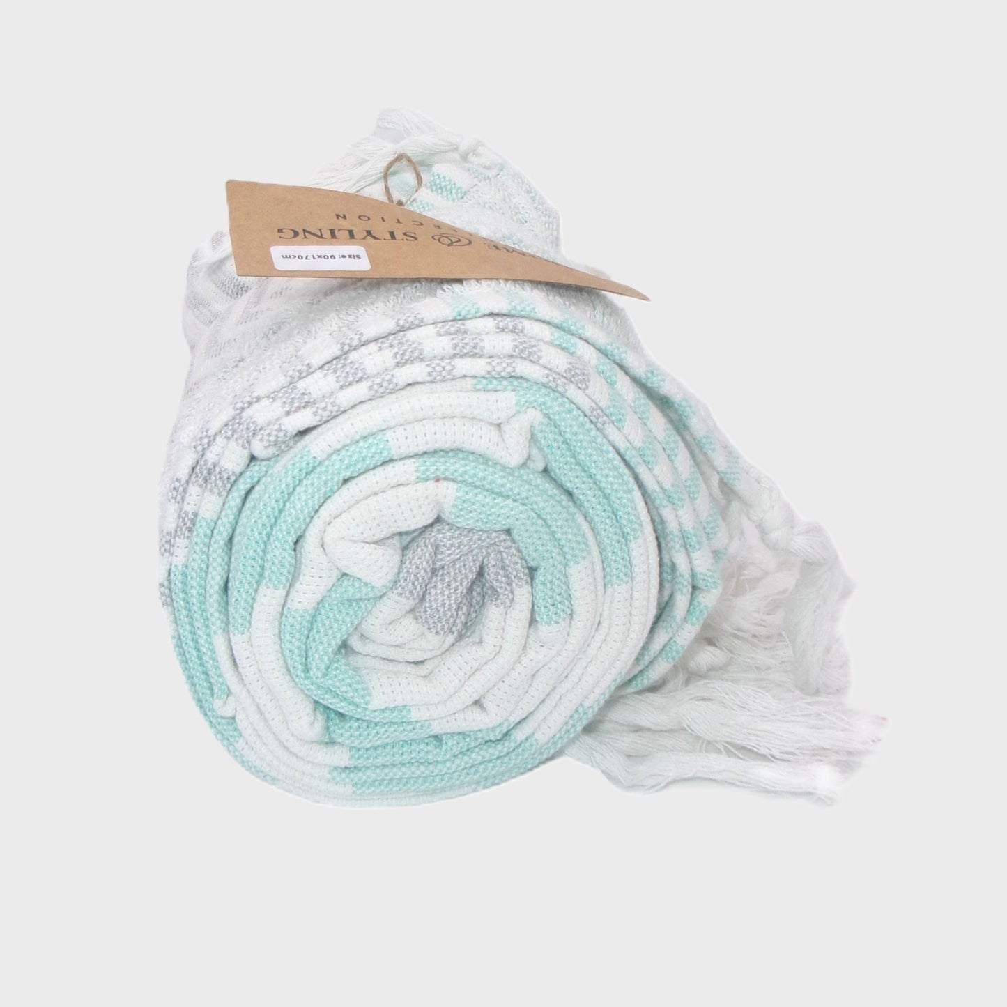 4 Assorted Colour Cotton Hammam Beach Towels 90x170cm