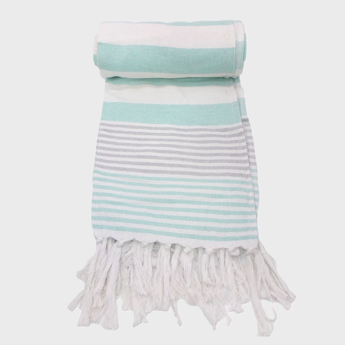 4 Assorted Colour Cotton Hammam Beach Towels 90x170cm
