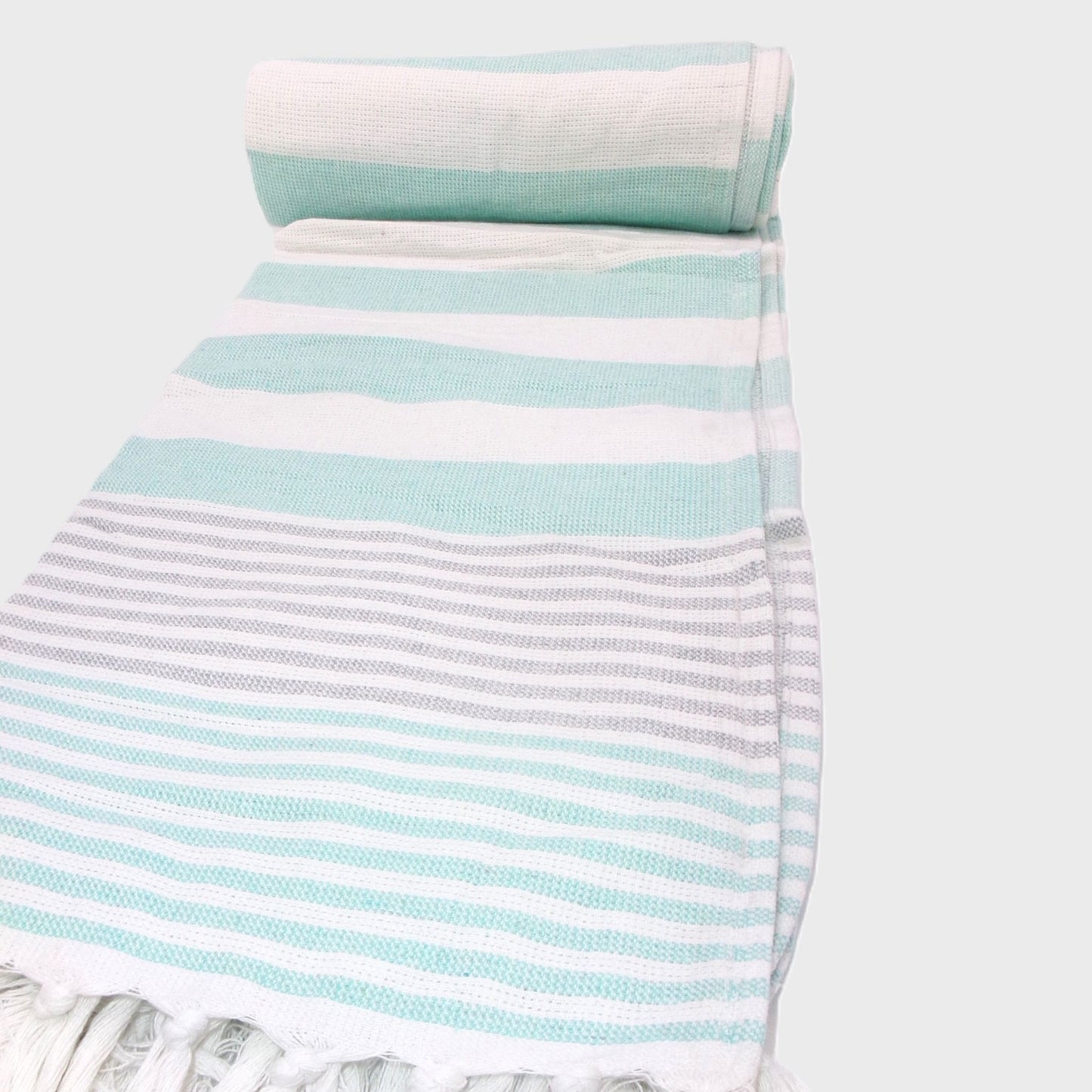 4 Assorted Colour Cotton Hammam Beach Towels 90x170cm