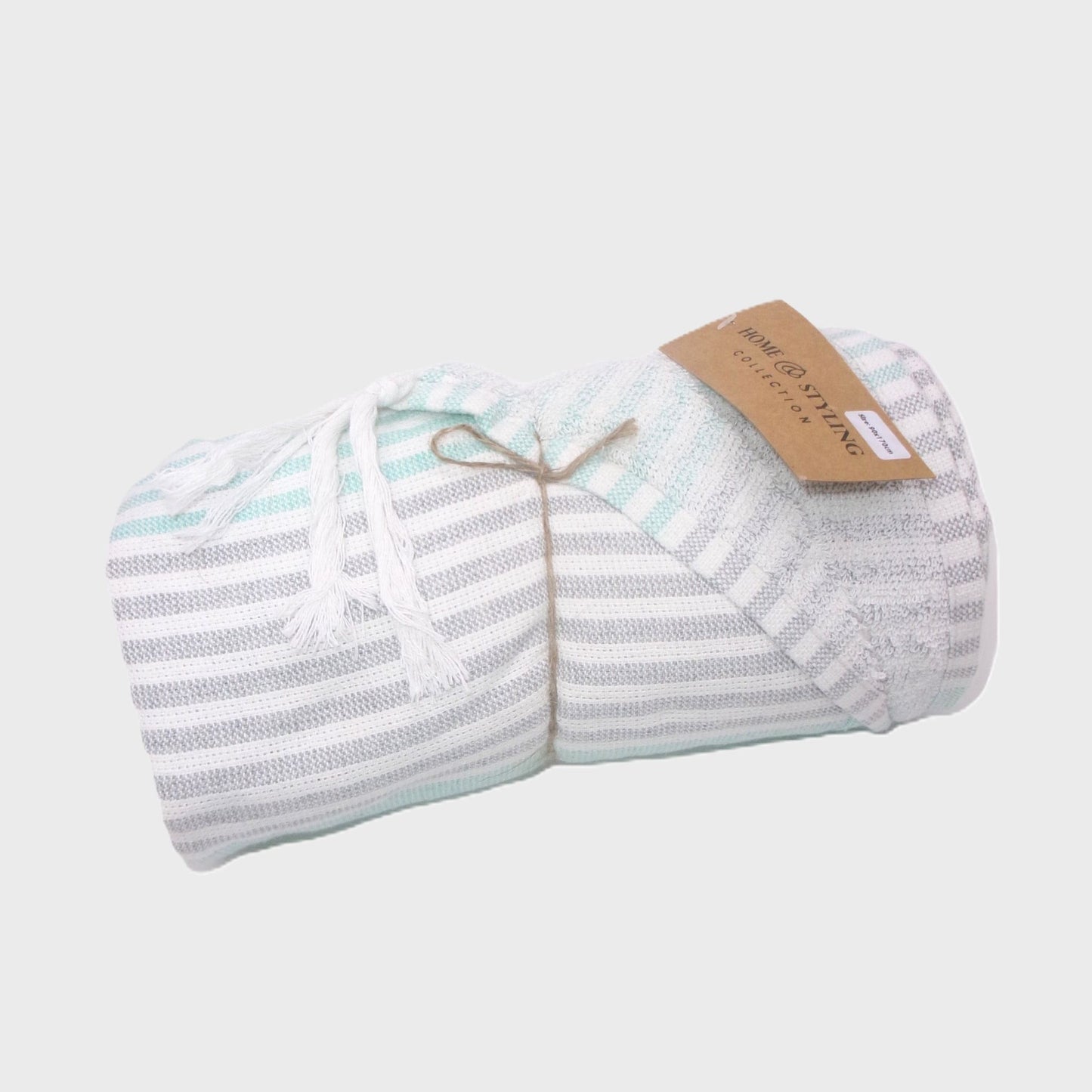 4 Assorted Colour Cotton Hammam Beach Towels 90x170cm