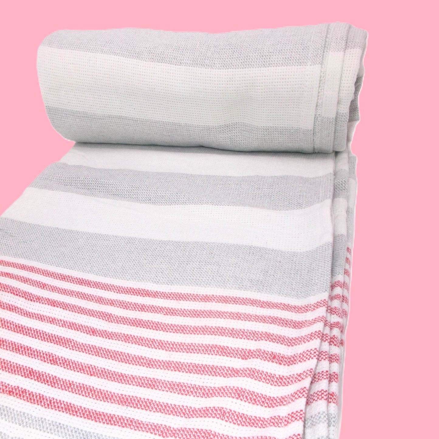 4 Assorted Colour Cotton Hammam Beach Towels 90x170cm