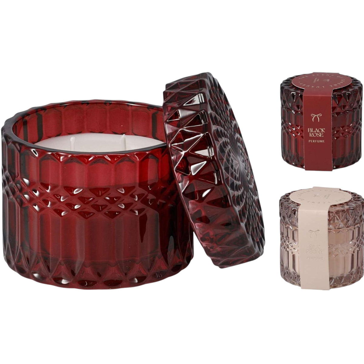 Scented candle in Glass Jar with Lid - 2 Scents Available