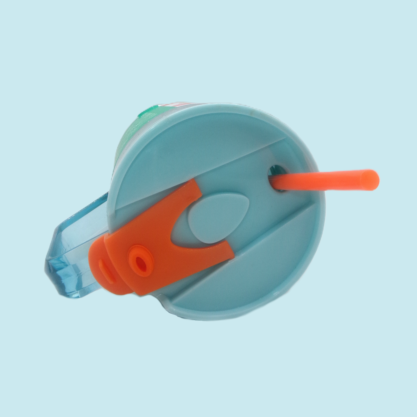 Large Capacity Colourful Plastic Drinks Bottle with Straw