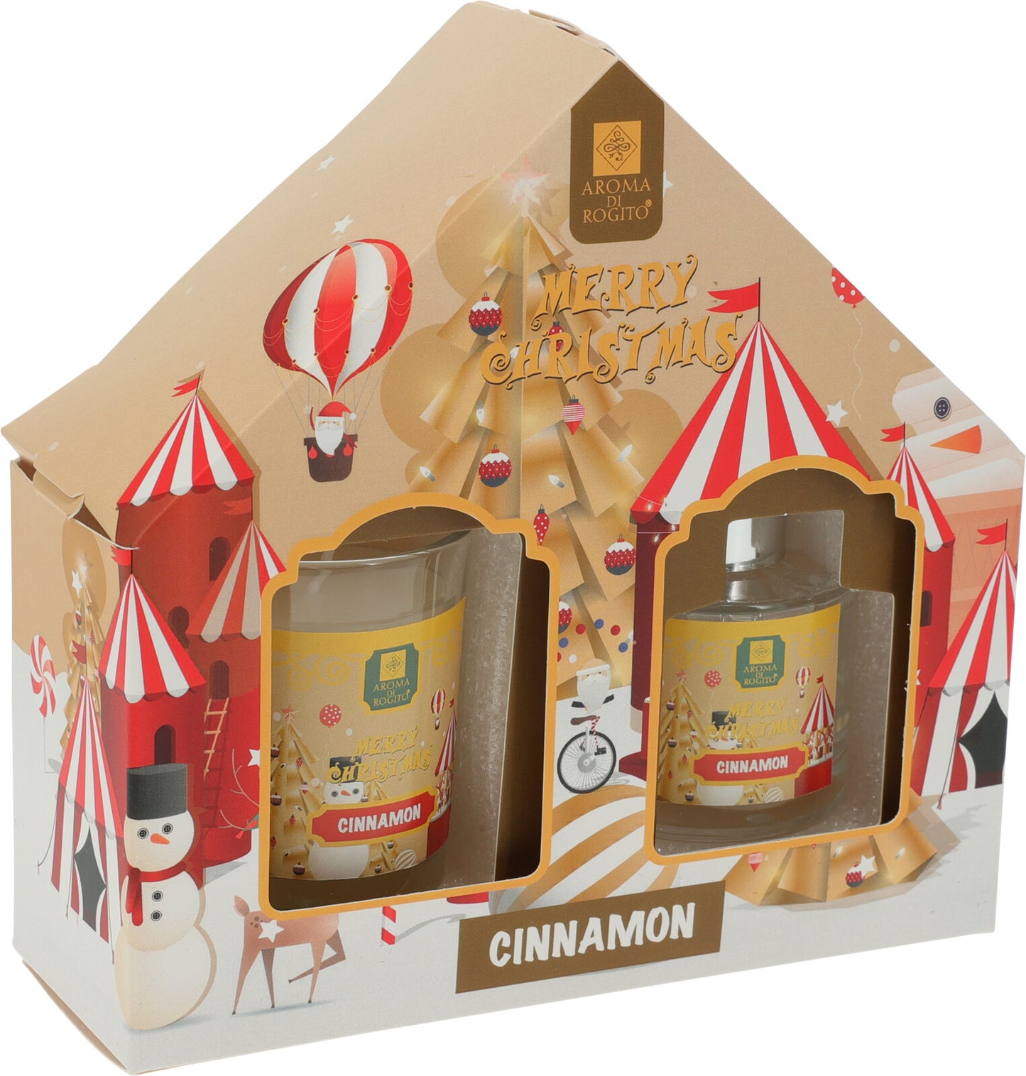 Christmas Diffuser and Candle Gift Set 4x Assorted Fragrances