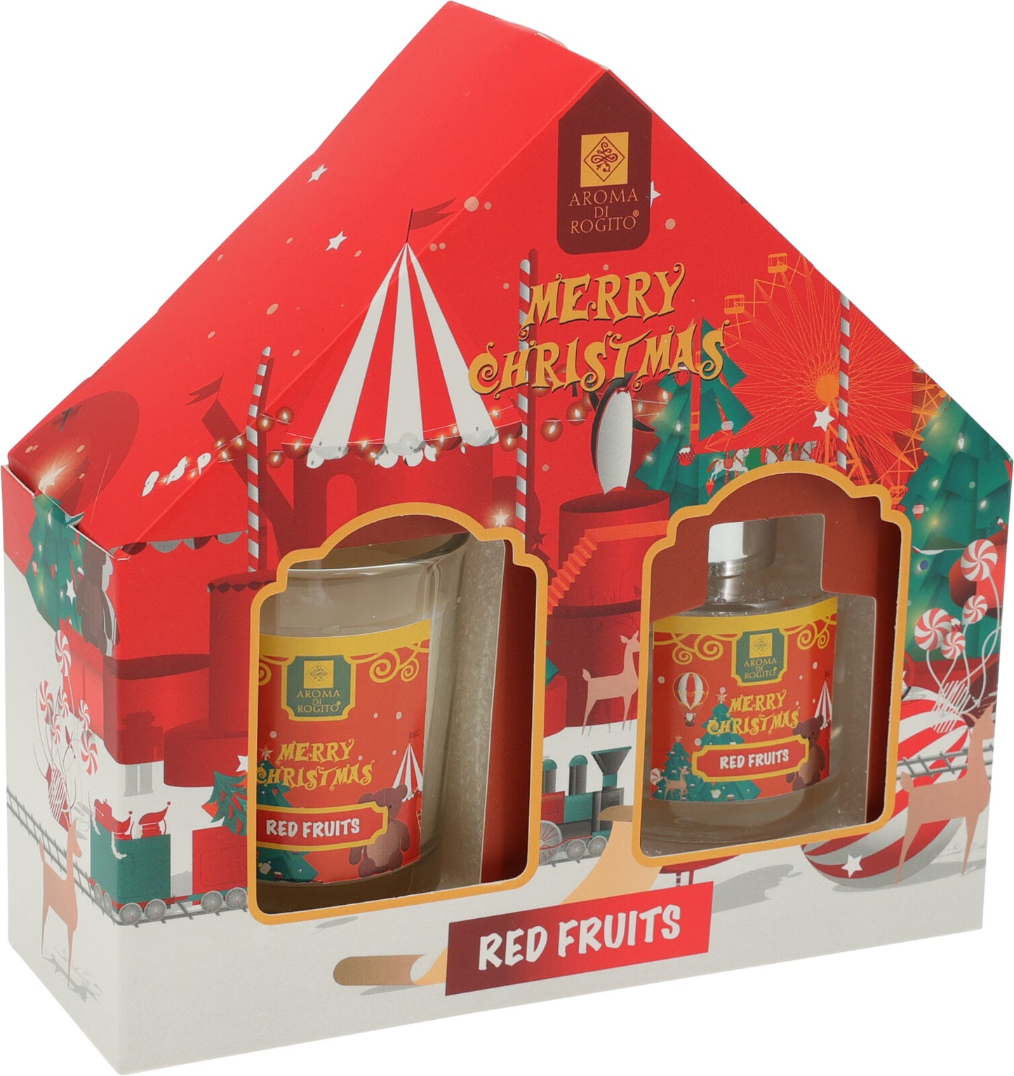 Christmas Diffuser and Candle Gift Set 4x Assorted Fragrances
