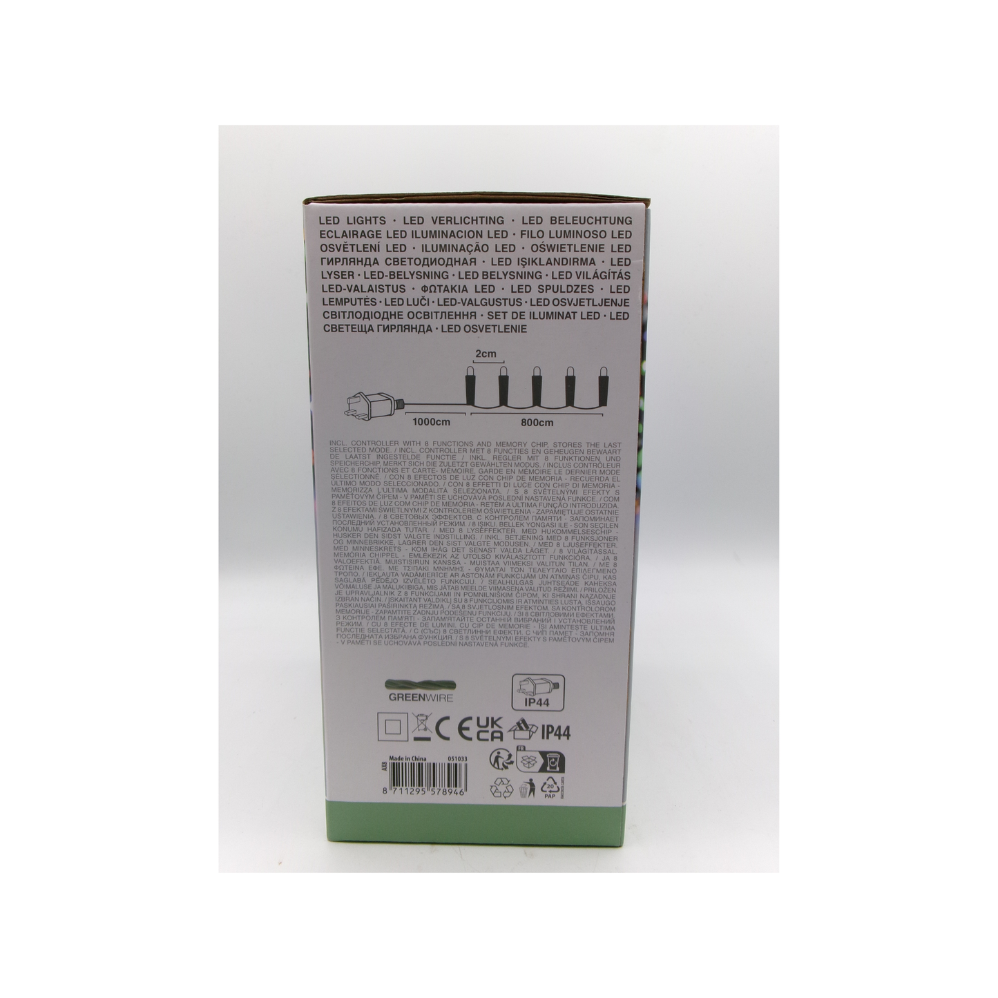 400 LED Tree Lights Multicolour 8M 8 functions