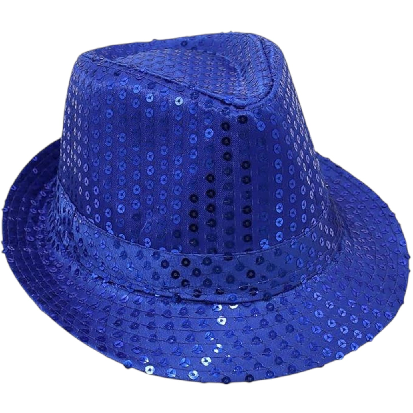 Blue Sequin Fedora Hat - Wear It Blue Event