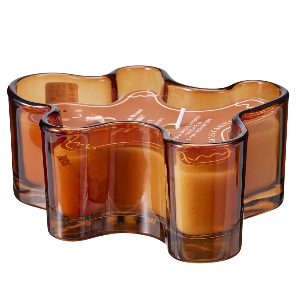 Scented Gingerbread Shaped Candle - 2 Scents