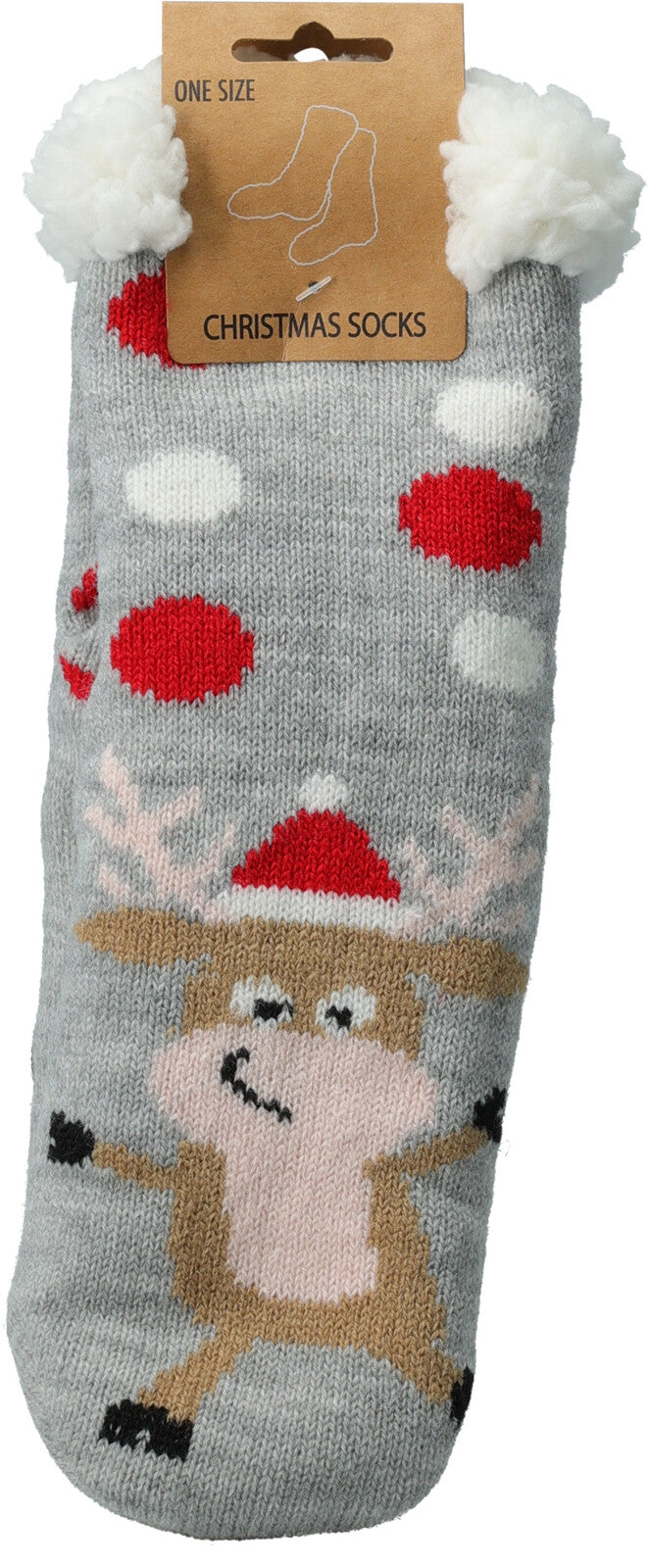 Christmas Socks Sherpa Inside one Size 6x Assorted Designs