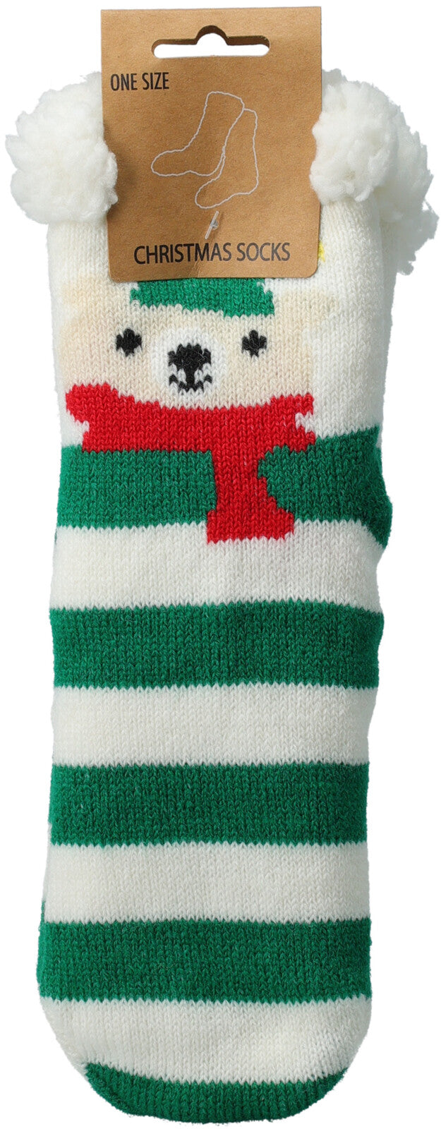 Christmas Socks Sherpa Inside one Size 6x Assorted Designs