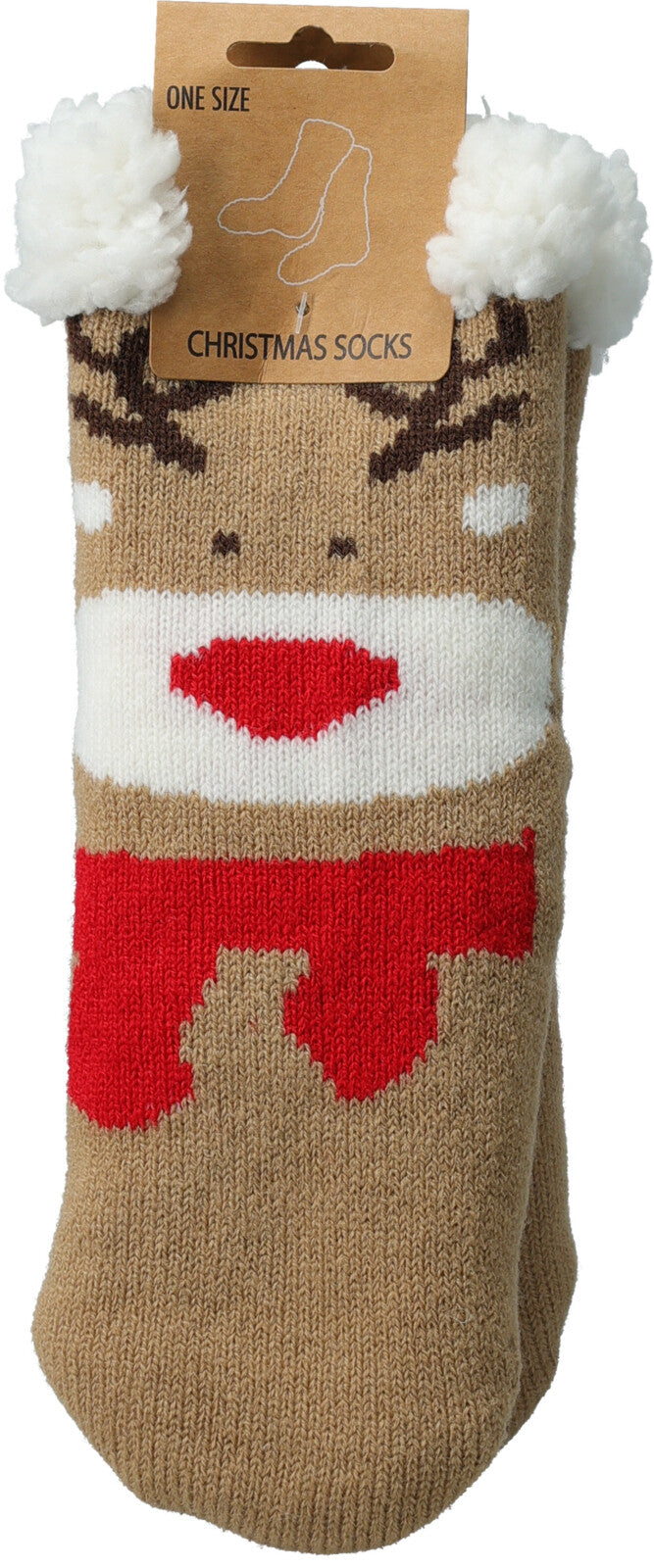 Christmas Socks Sherpa Inside one Size 6x Assorted Designs