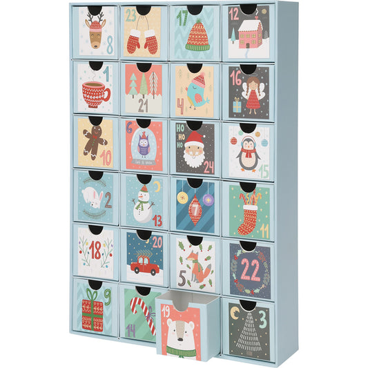 Rectangle Drawers Advent Calendar 257x64x383mm