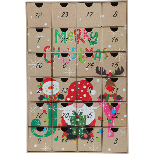 Joy Advent Calendar Rectangle 383x257x65mm