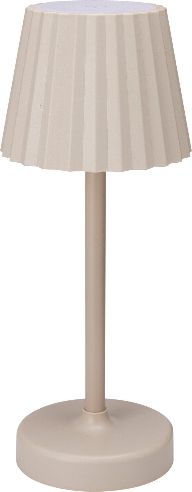 Battery Operated LED Table Lamp with Dimmer Cream