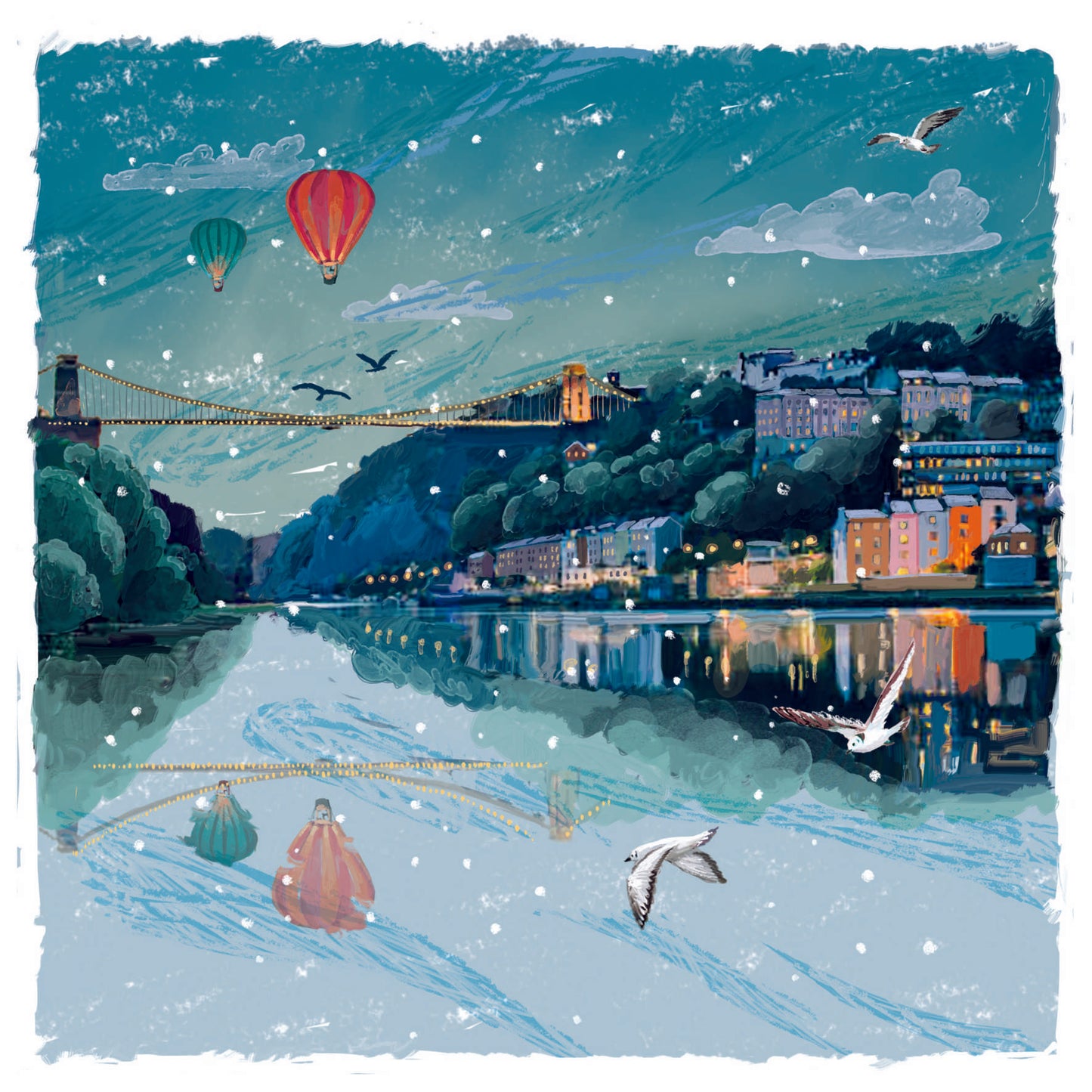 Balloons over the Water