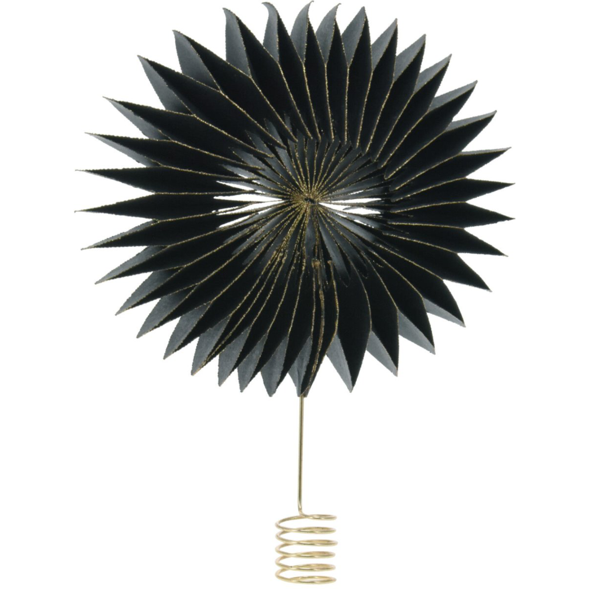 Black Tree Topper Star Shape