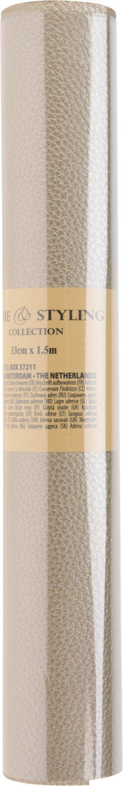 Table Runner Embossed PU Metallic Champagne 150x330cm