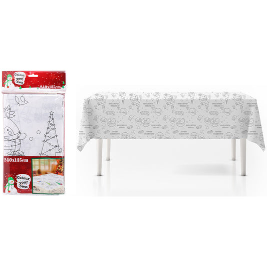 Christmas Table Cloth Colour Your Own 240x135cm