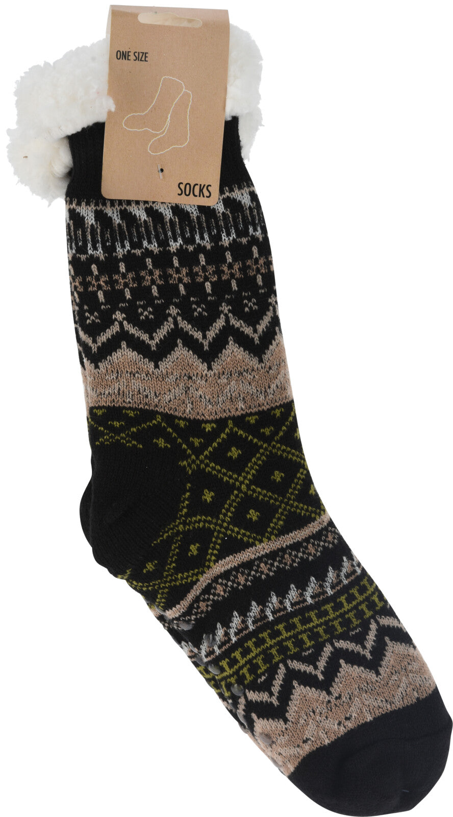 Men's Christmas Socks Nordic Design One Size 3x Assorted Colours