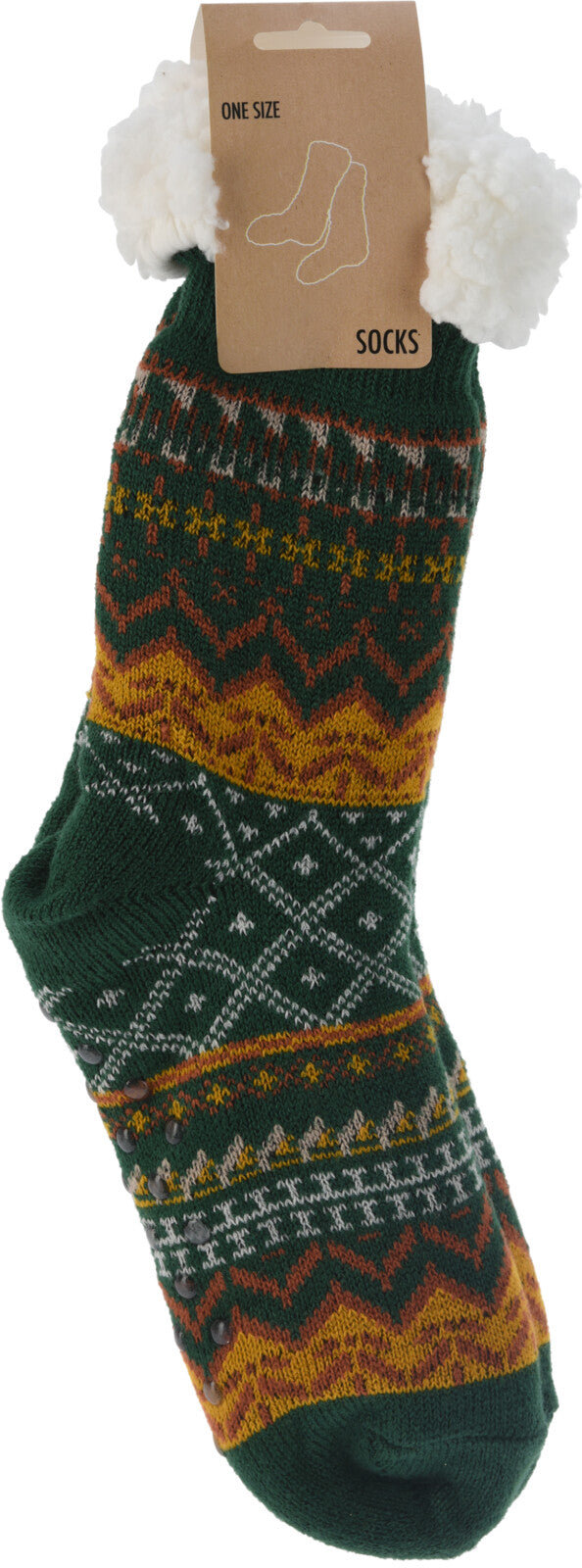 Men's Christmas Socks Nordic Design One Size 3x Assorted Colours