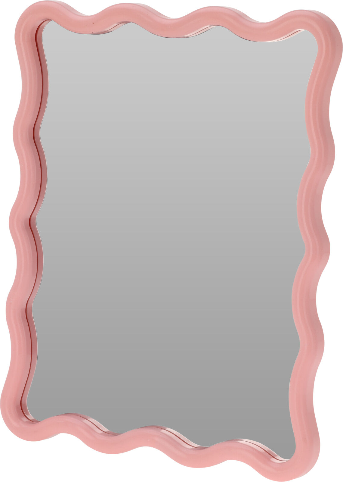 Assorted Colour Wiggle Wavy Mirror Home Decor Wall Hanging Pastel