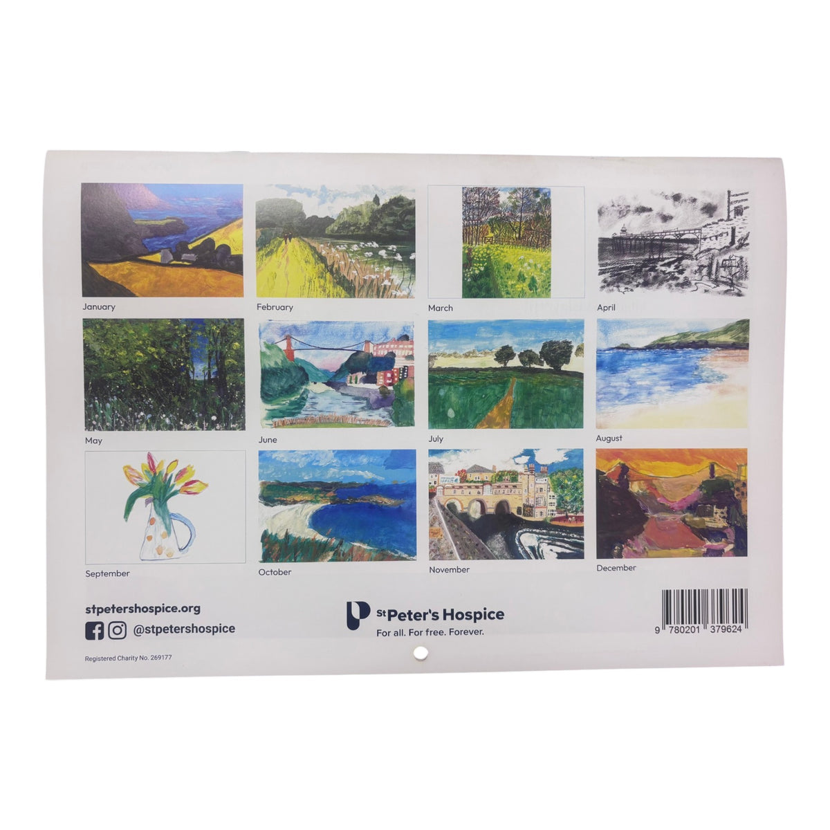 St Peter's Hospice 2027 Calendar Featuring Patients Artwork