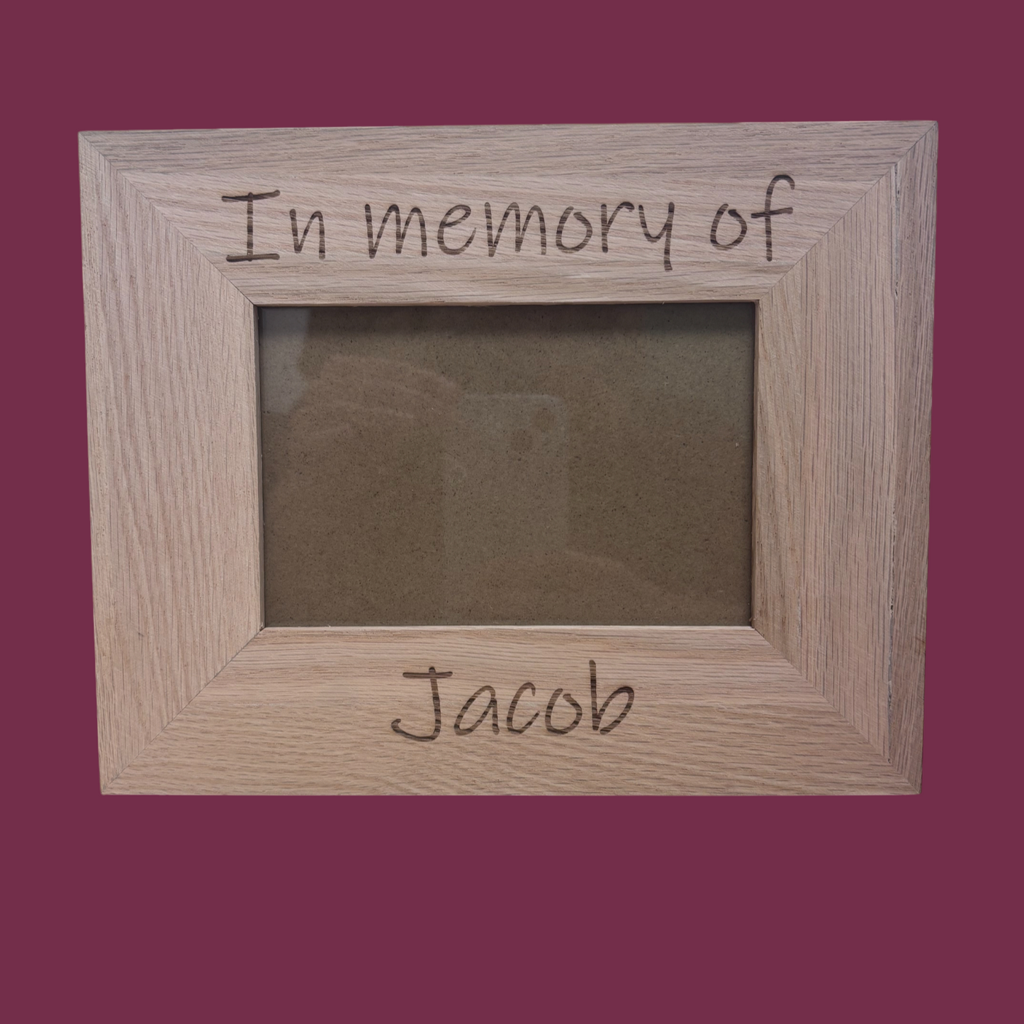 Personalised 'In memory of' Oak Picture Frame 6x4