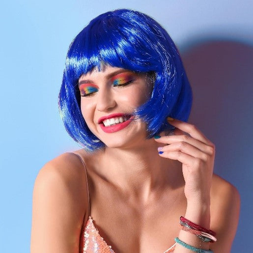 Royal Blue Bob Wig - Wear It Blue