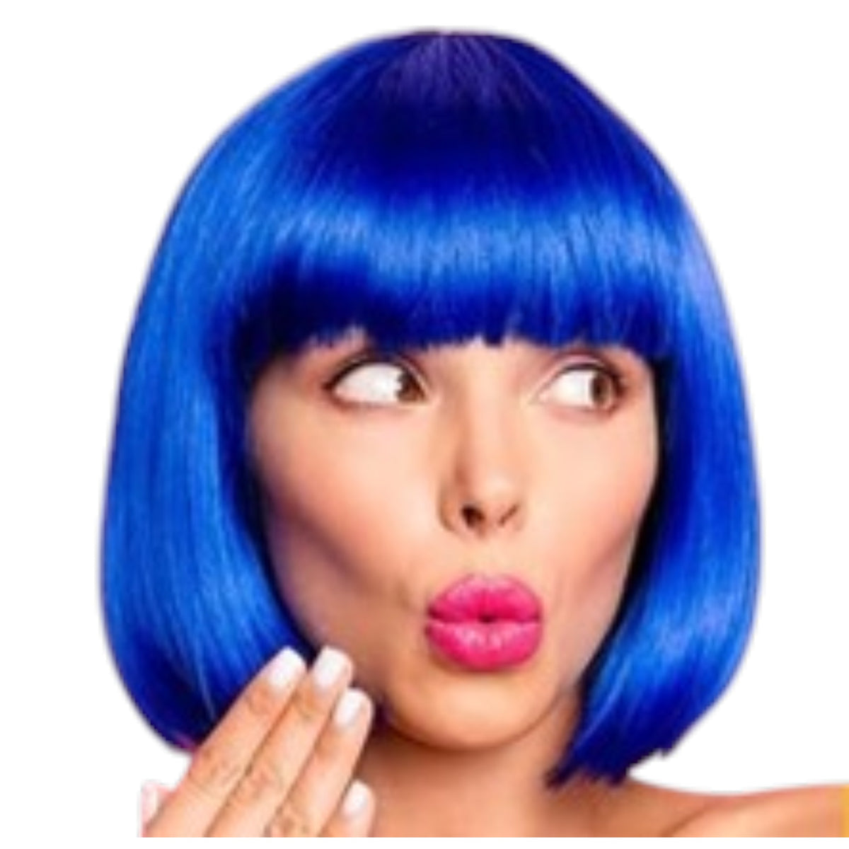 Royal Blue Bob Wig - Wear It Blue