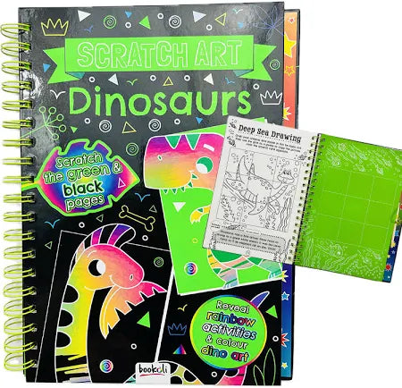 Children's Scratch Art Fun: Dinosaurs