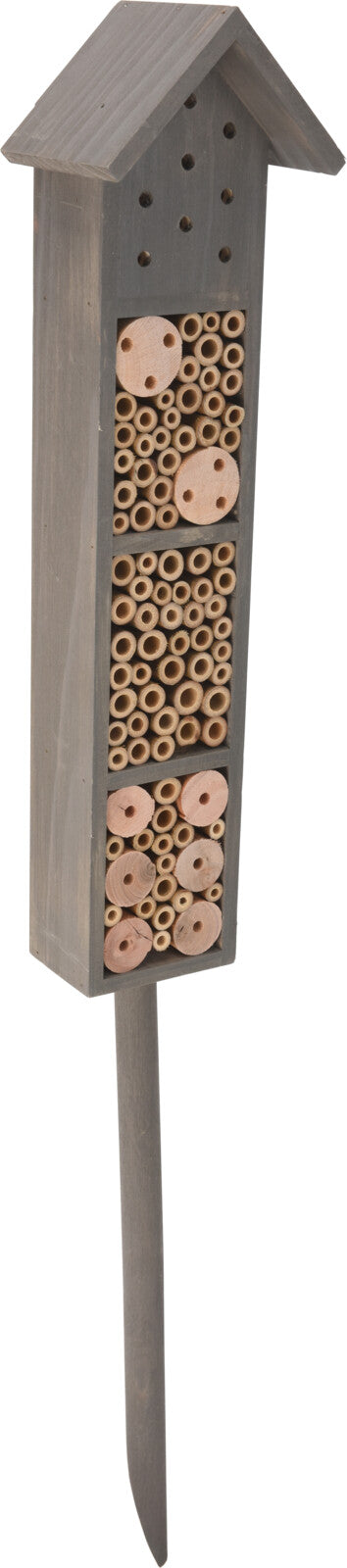 Assorted Colours Wooden Outdoor Insect Garden Bug House on a Stick