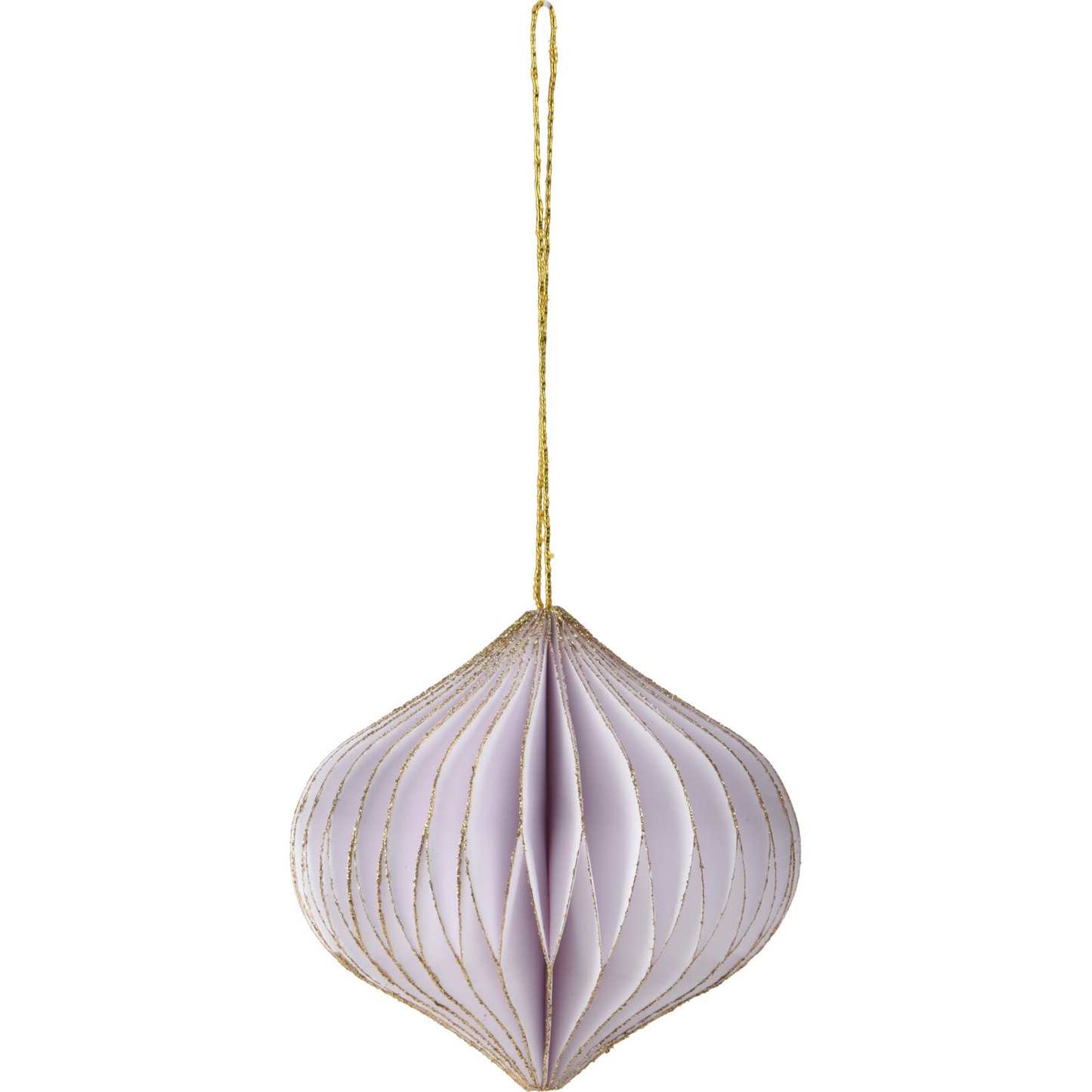 White, Beige and Gold Onion Hanging Decorations