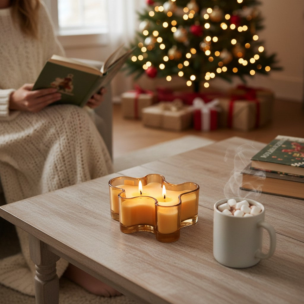 Scented Gingerbread Shaped Candle - 2 Scents