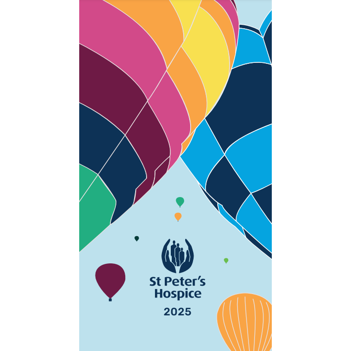 2025 St Peter's Hospice Branded Diary Balloons